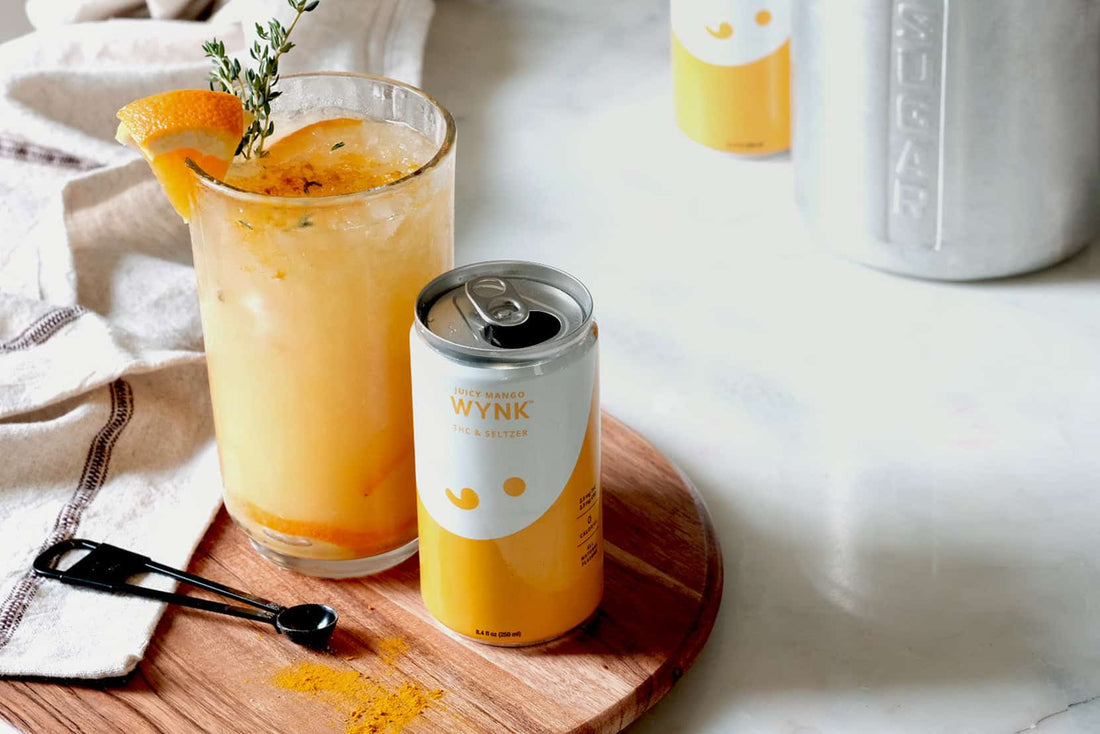 Thyme Citrus Sparkler THC Mocktail