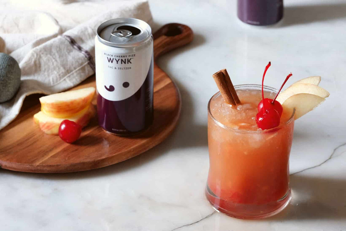 Cherry Apple Fizz THC Mocktail