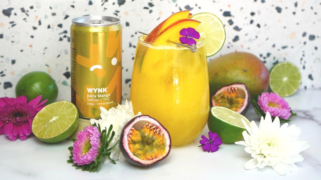 THC Mocktail Recipe: Mango Passionfruit Spritz