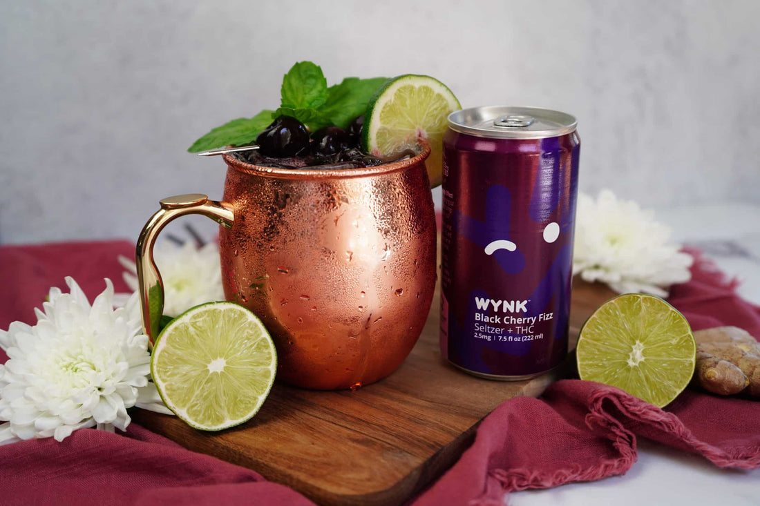 THC Mocktail Recipe: Black Cherry Mule