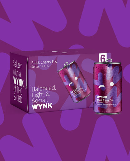 WYNK Black Cherry Fizz Seltzer 2.5mg