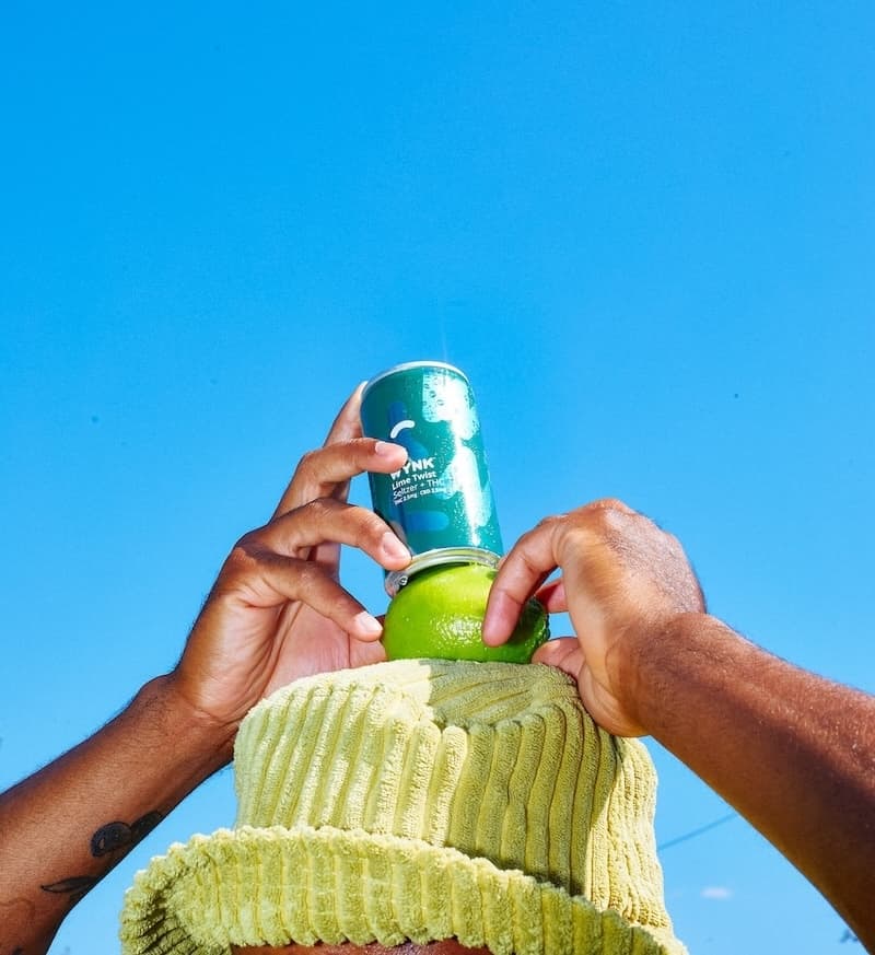 Lime Twist Zero-Proof Seltzer