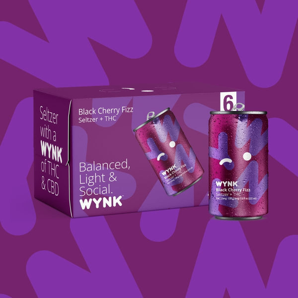 WYNK Black Cherry Fizz | Shop THC Seltzer Online