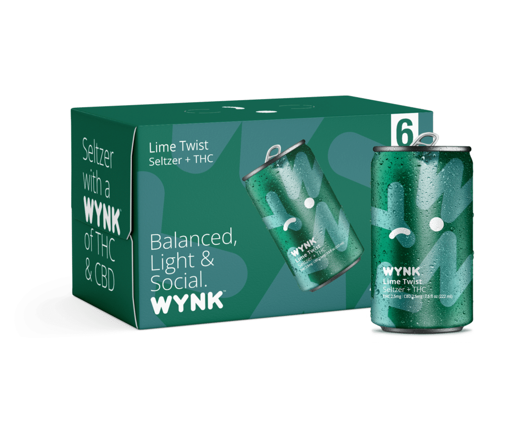 Buy THC seltzer online with WYNK Lime Twist, a microdose THC and CBD infused drink, offering a healthy alcohol alternative to relax. This non-alcohol drink is a balanced, light, and social cannabis drink option.